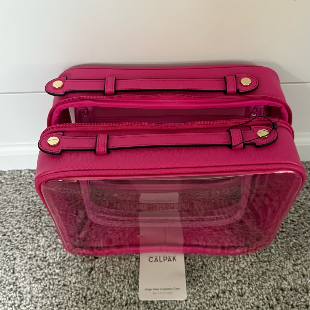 CALPAK Dragon Fruit Transparent Cosmetics Case Large